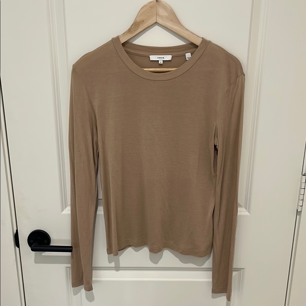 Vince Tan Long Sleeve Top
